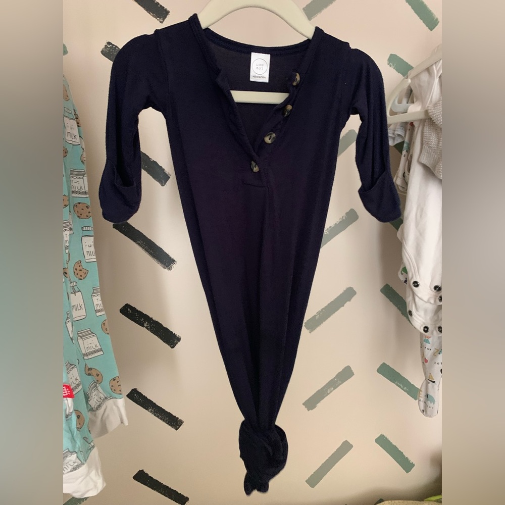 Lou Lou emerald colored knotted gown
